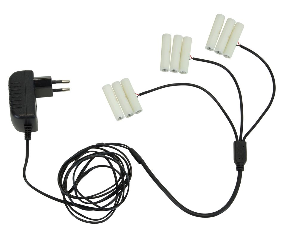 Stromadapter für Batterieartikel(3xAAA) - Batterie Eliminator - Ersetzt 3 x 3 Microbatterien Stromadapter für Batterieartikel(3xAAA) - Batterie Eliminator - Ersetzt 3 x 3 Microbatterien