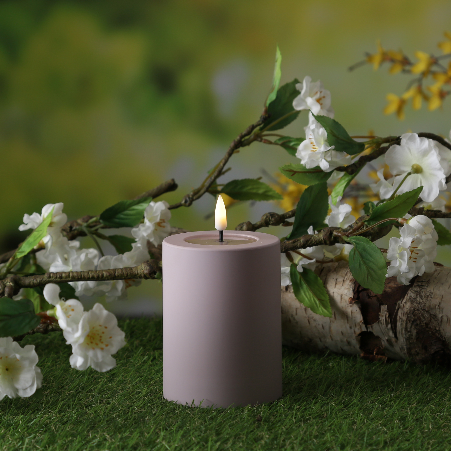 LED Stumpenkerze MIA - Kunststoff - realistische 3D Flamme - H- 10cm - outdoor - pastell lila LED Stumpenkerze MIA - Kunststoff - realistische 3D Flamme - H- 10cm - outdoor - pastell lila