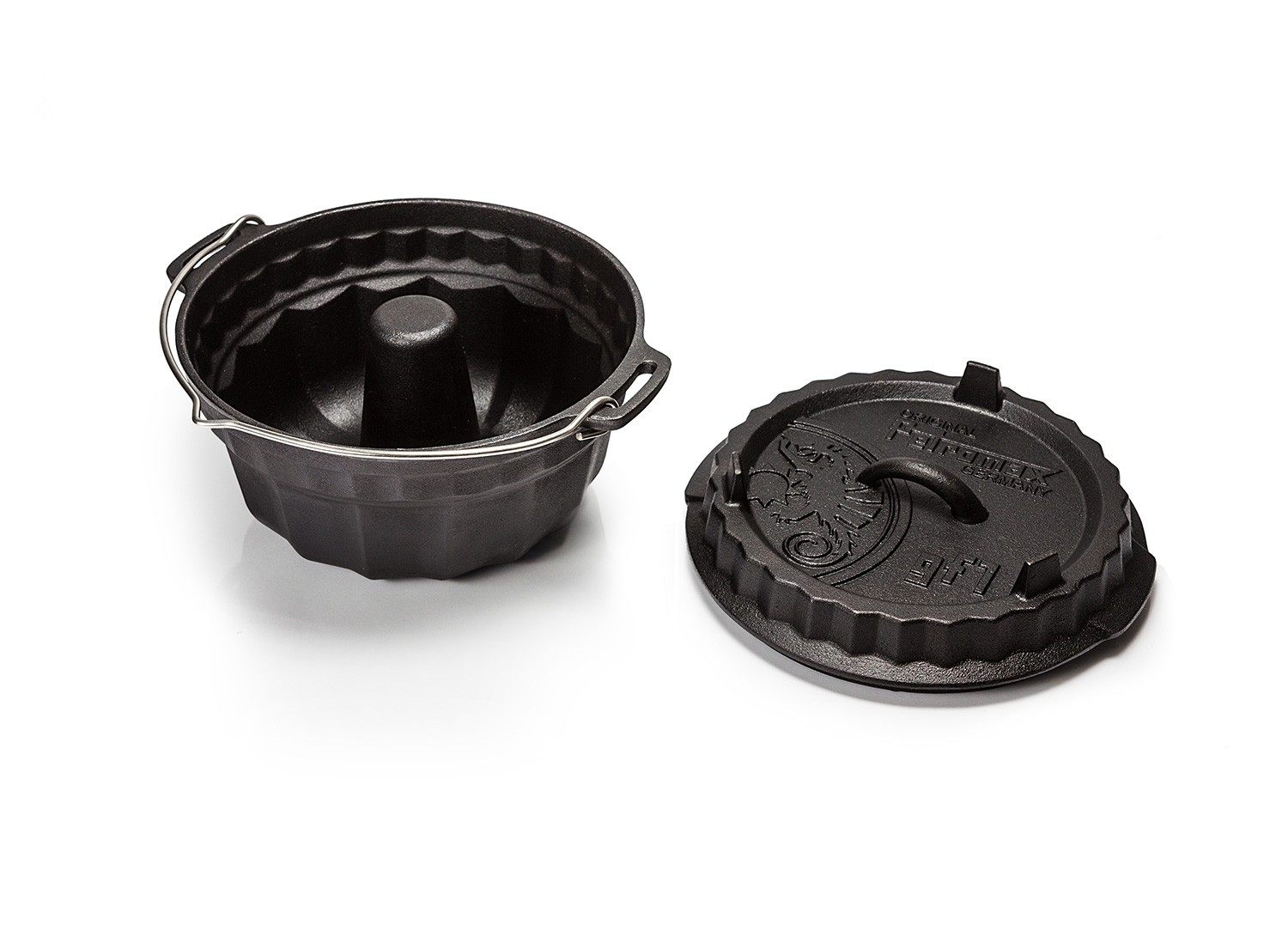 Petromax Dutch Oven Gugelhupfform mit Tortendeckel