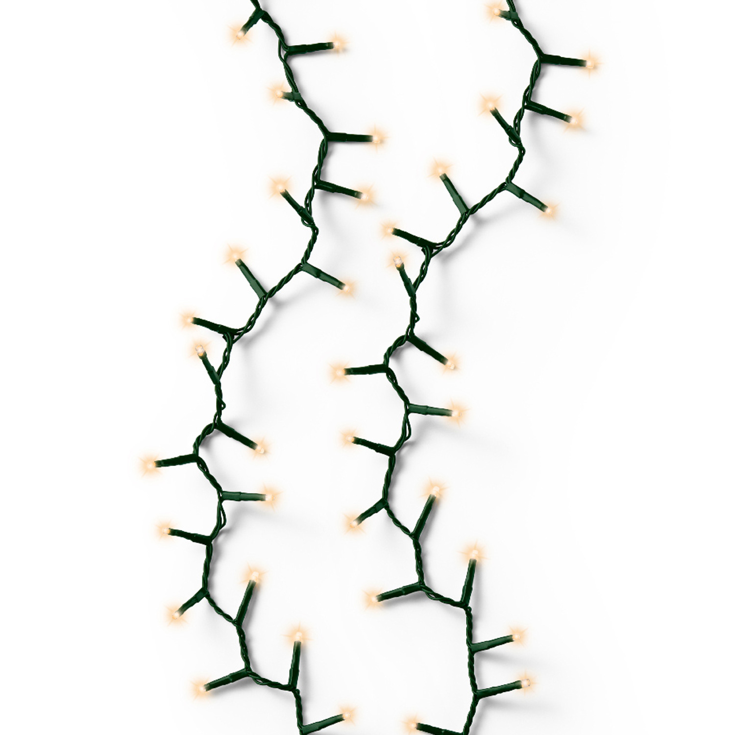 LED Lichterkette - Weihnachtslichterkette - 500 bernstein LED - L: 11m - 8 Modi/ Timer - für Außen
