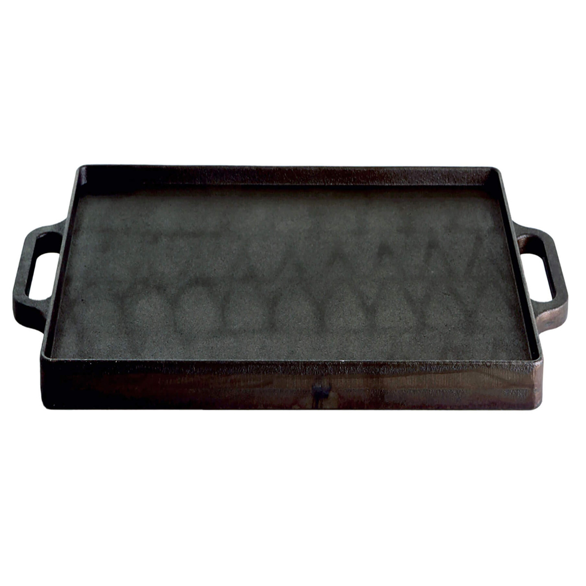 ALL'GRILL Grillplatte (Plancha) aus Gusseisen, 38 x 38 cm