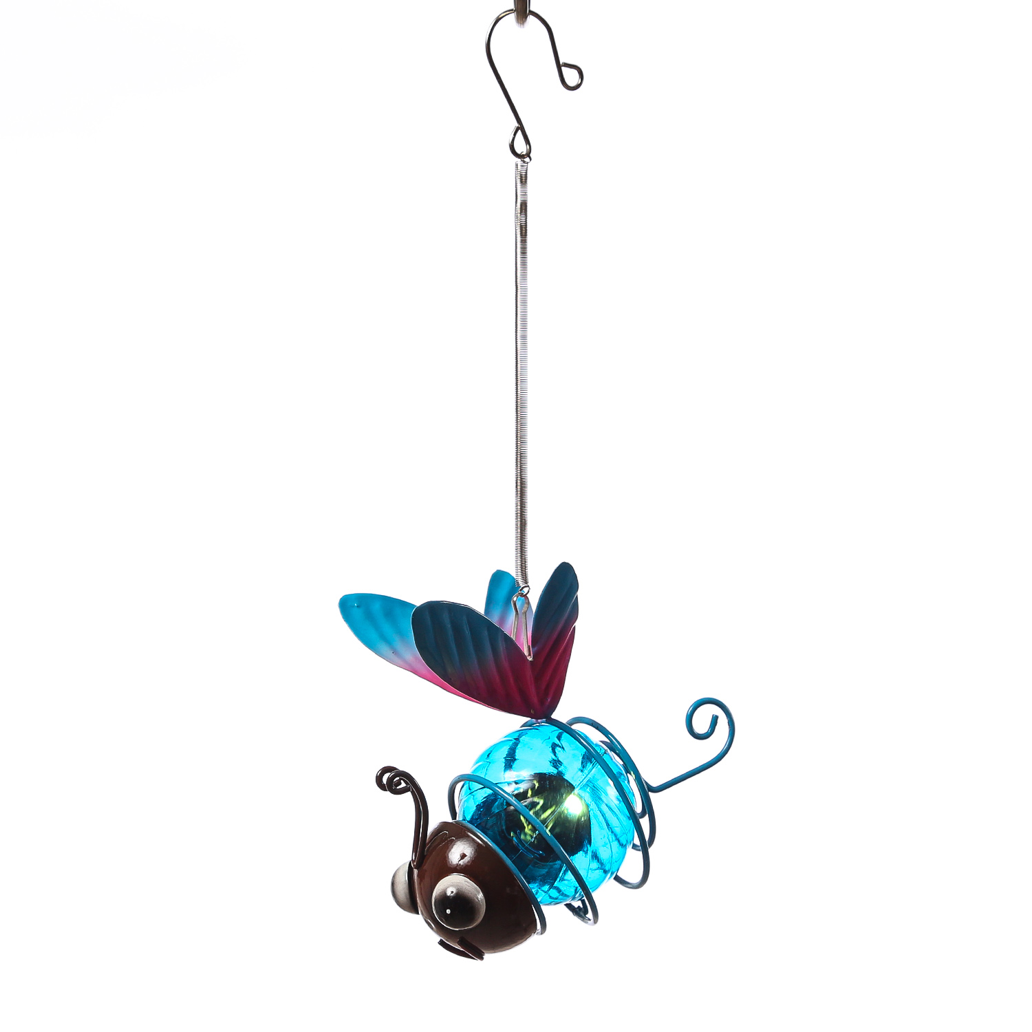 LED Solar LIBELLE - Gartenfigur - hängend - 1 warmweiße LED - H: 11,5cm - für Außen - blau LED Solar LIBELLE - Gartenfigur - hängend - 1 warmweiße LED - H: 11,5cm - für Außen - blau