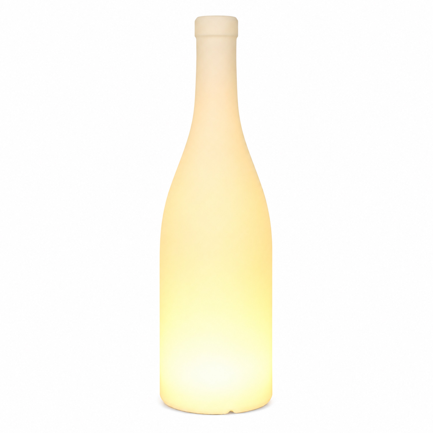 LED Flasche outdoor - Leuchtobjekt - Leuchtflasche - H: 58cm - E27 Fassung - warmweiße 1W LED