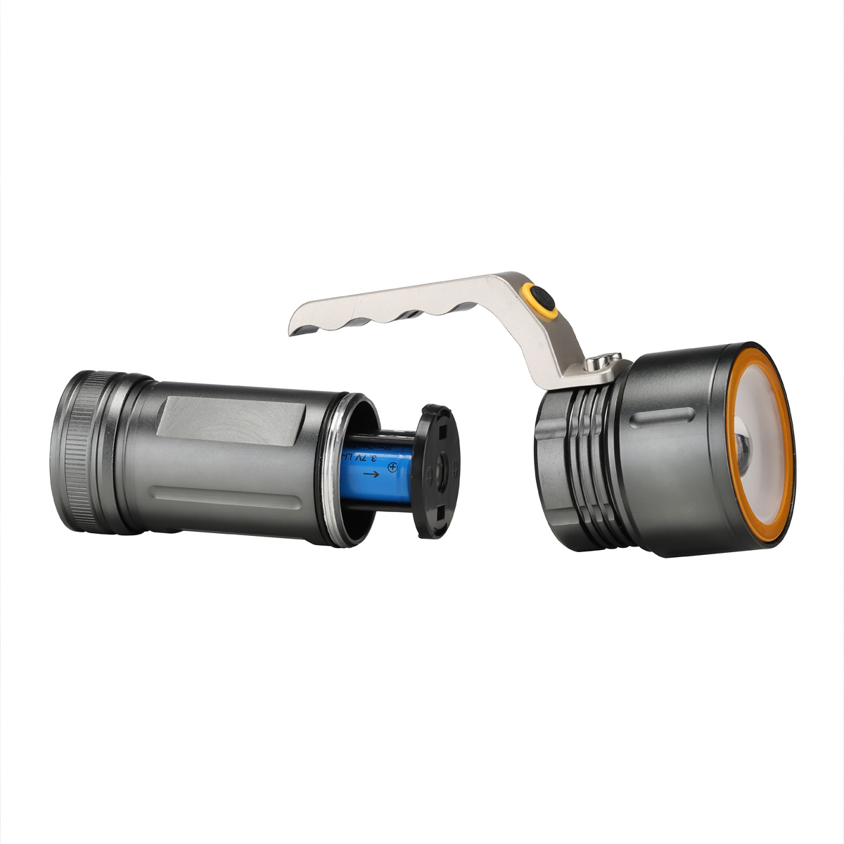 LED Handlampe - kaltweiße LED - 300lm - 6,5 x 15,5 x 5,2cm