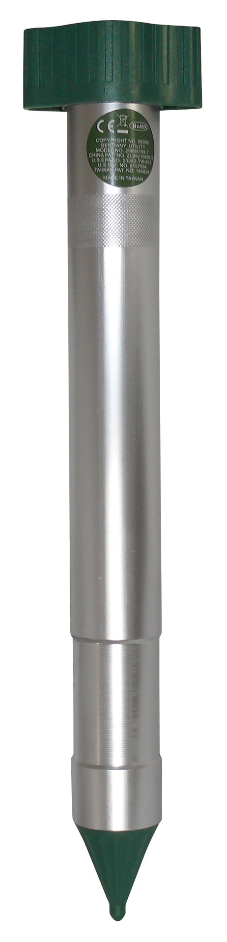 Wühlmausschreck - SUPER-SONIC Schwingungsmotor - bis 700m² Flächen - Zufallsgenerator