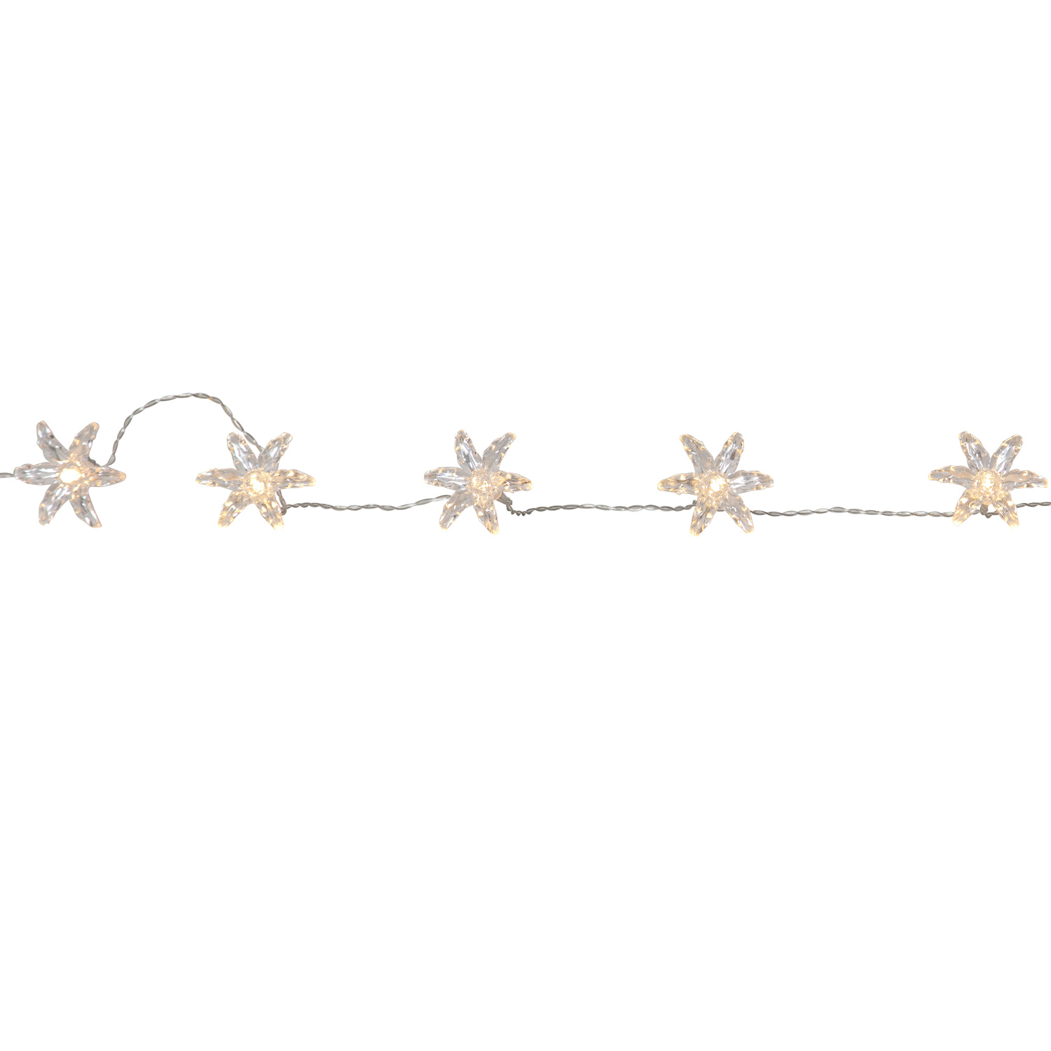 LED Lichterkette IZY Blume - 10 warmweiße LED - L: 1,35m - Timer - Batterie - Innen LED Lichterkette IZY Blume - 10 warmweiße LED - L: 1,35m - Timer - Batterie - Innen