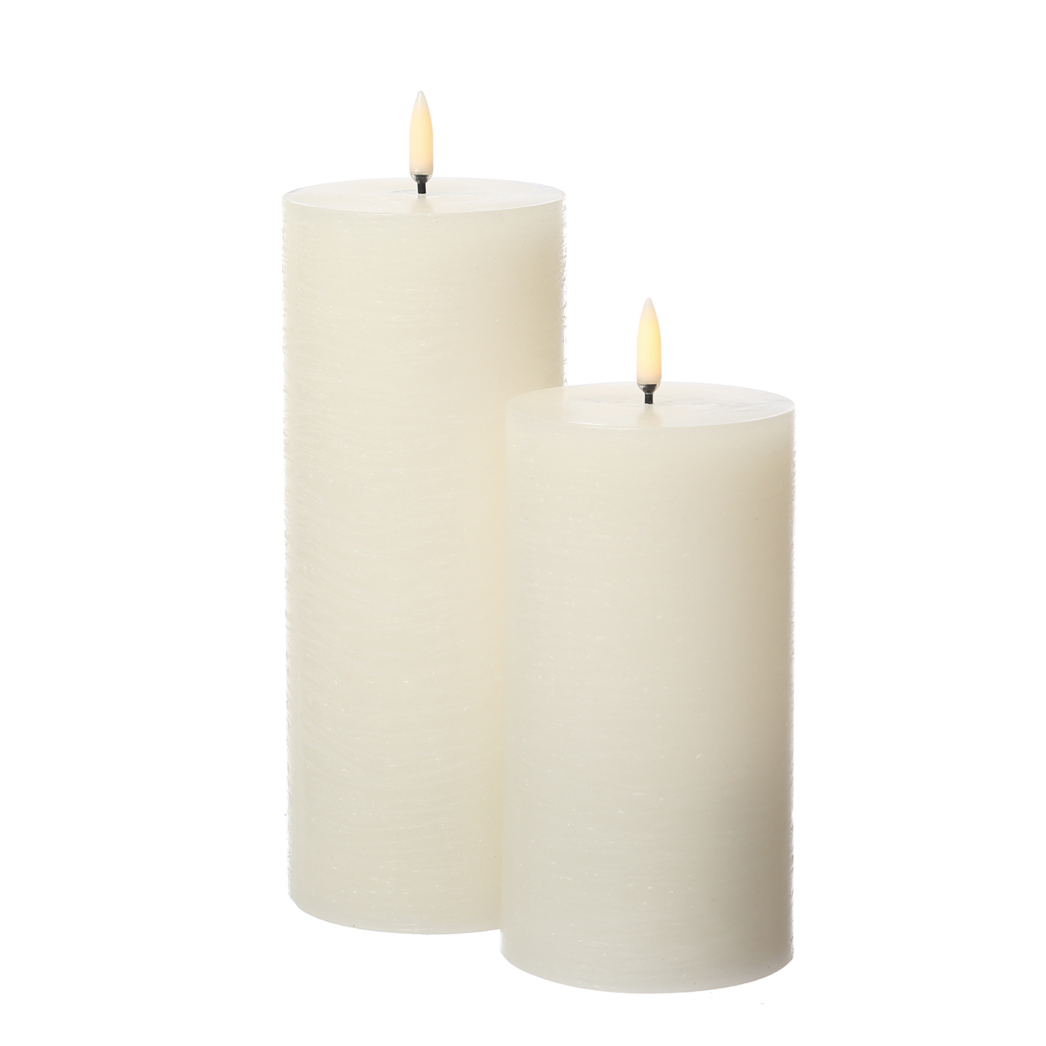 LED Kerze PIA - Rustik-Optik - Echtwachs - H: 15cm - D: 7,8cm - Timer - bis zu 1000 Std. - creme LED Kerze PIA - Rustik-Optik - Echtwachs - H: 15cm - D: 7,8cm - Timer - bis zu 1000 Std. - creme