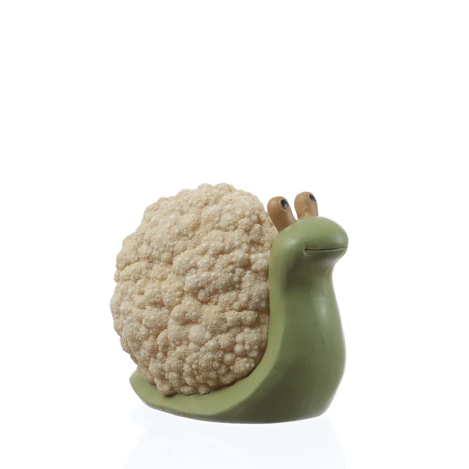 Schnecke BLUMENKOHL - Gartenfigur - Dekofigur - Polyresin - H: 11cm - für Außen Schnecke BLUMENKOHL - Gartenfigur - Dekofigur - Polyresin - H: 11cm - für Außen