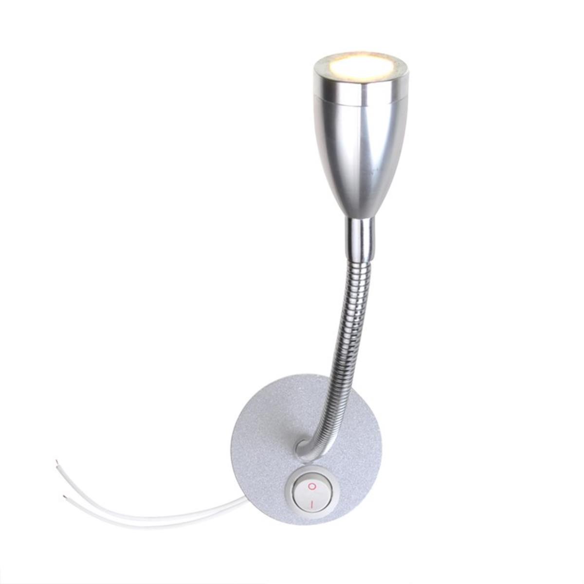 Aufbauspot LED mit flexiblem Schwanenhals 12V 120lm Ø65x110-260mm