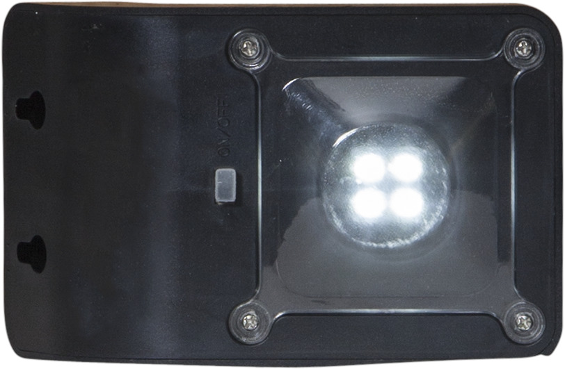 LED Solar Wandleuchte "Wally" - 4 weiße LED - 6h Licht mit 6lm - Dämmerungssensor - schwarz