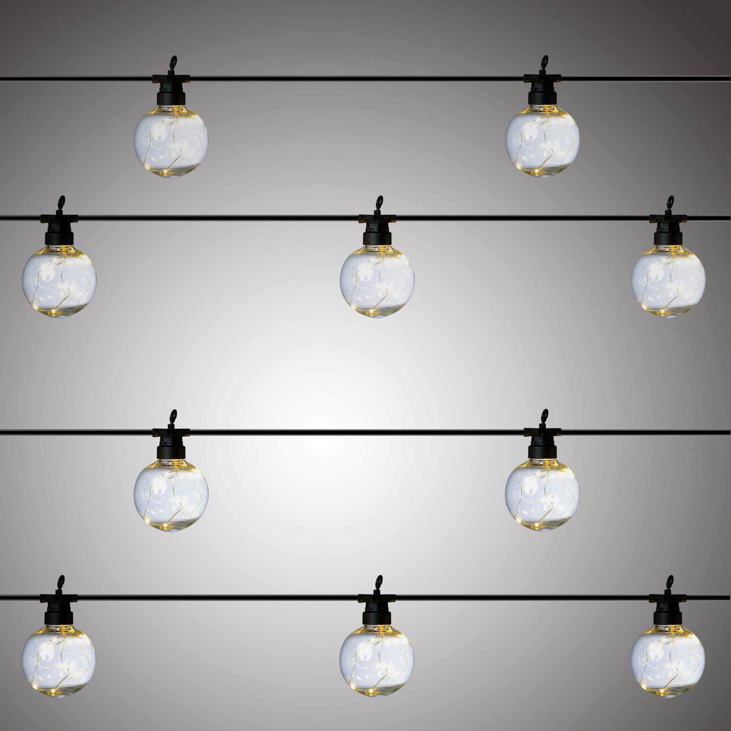 LED Party Lichterkette CIRCUS - 10 Kugeln mit je 10 Micro LED - L: 2,7m - inkl. Trafo - für Außen LED Party Lichterkette CIRCUS - 10 Kugeln mit je 10 Micro LED - L: 2,7m - inkl. Trafo - für Außen