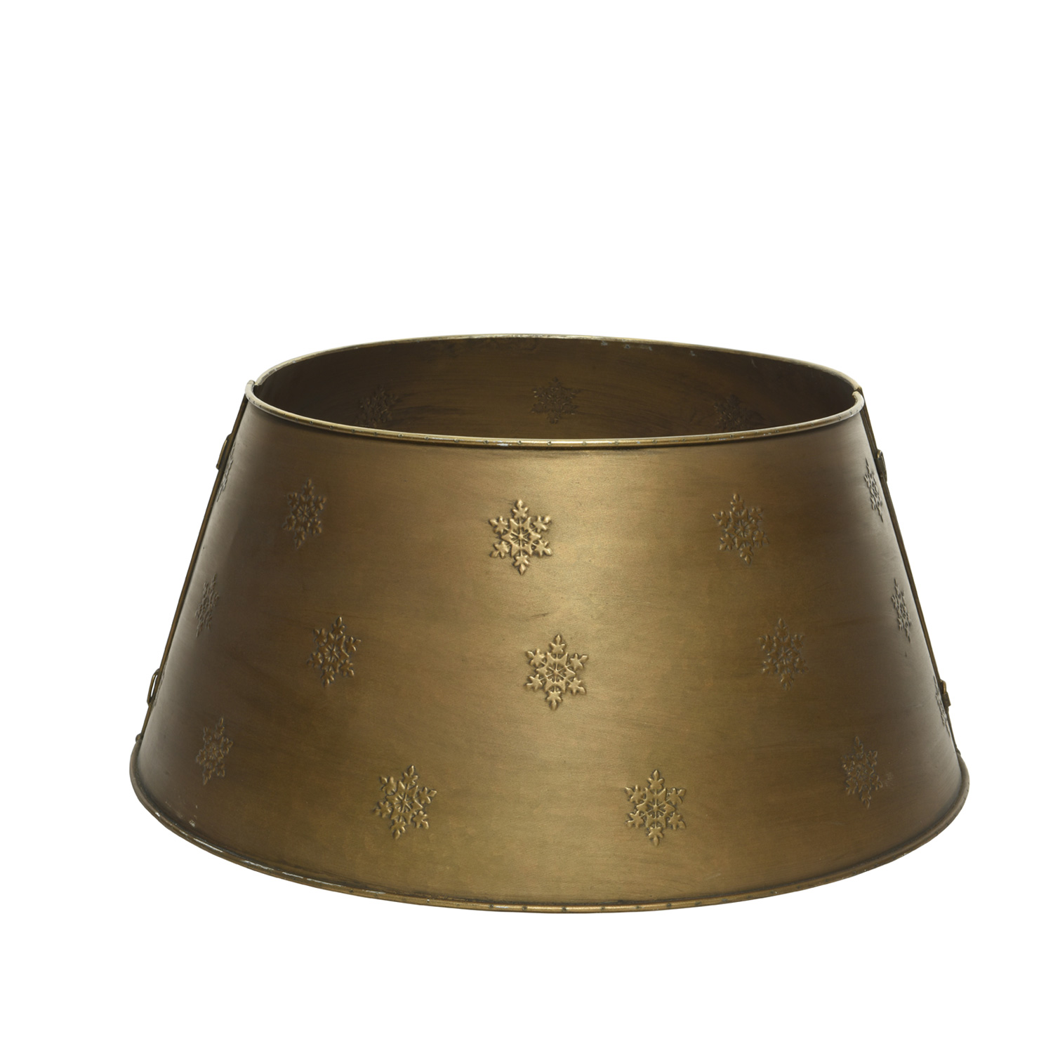 B-Ware Weihnachtsbaumrock - Abdeckung für Baumständer - Metall - D: 57cm - 2-teilig - gold