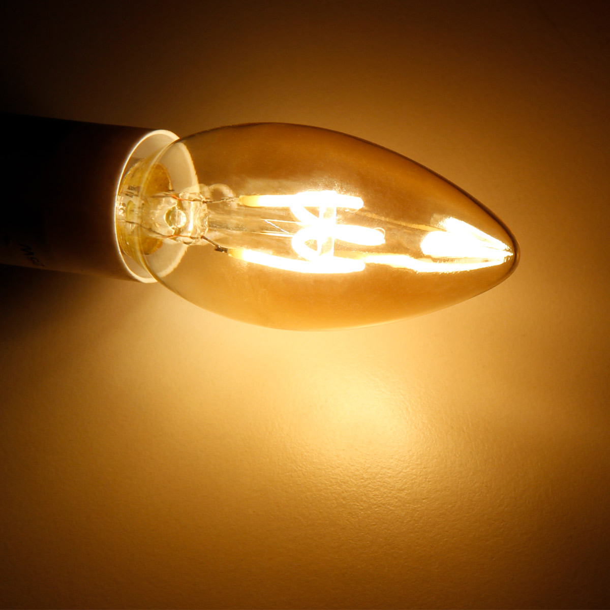 LED Kerzenlampe RETRO-GOLD-Filament - E14 - 2W - 150lm - 2200K