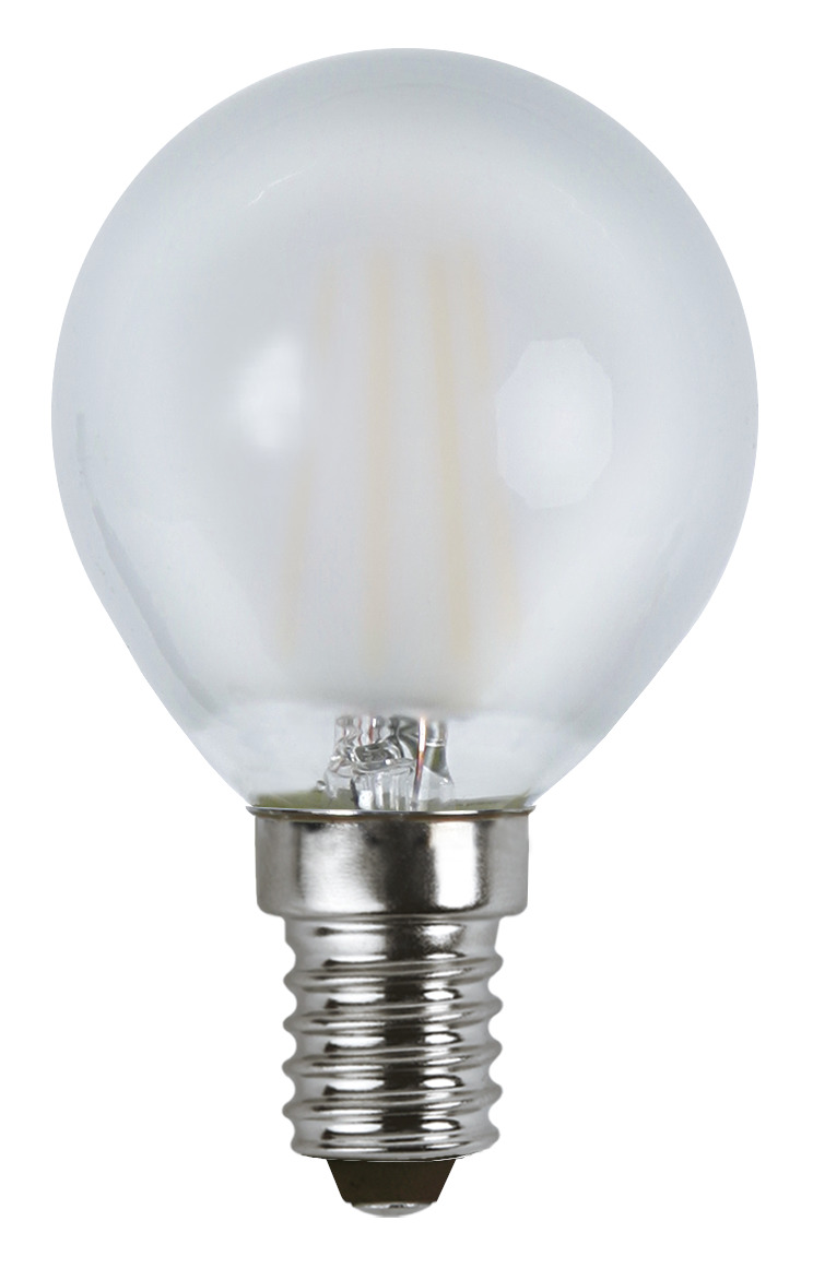 LED Tropfenlampe FILA P45 - E14 - 4W - WW 2700K - 350lm - gefrostet - dimmbar LED Tropfenlampe FILA P45 - E14 - 4W - WW 2700K - 350lm - gefrostet - dimmbar
