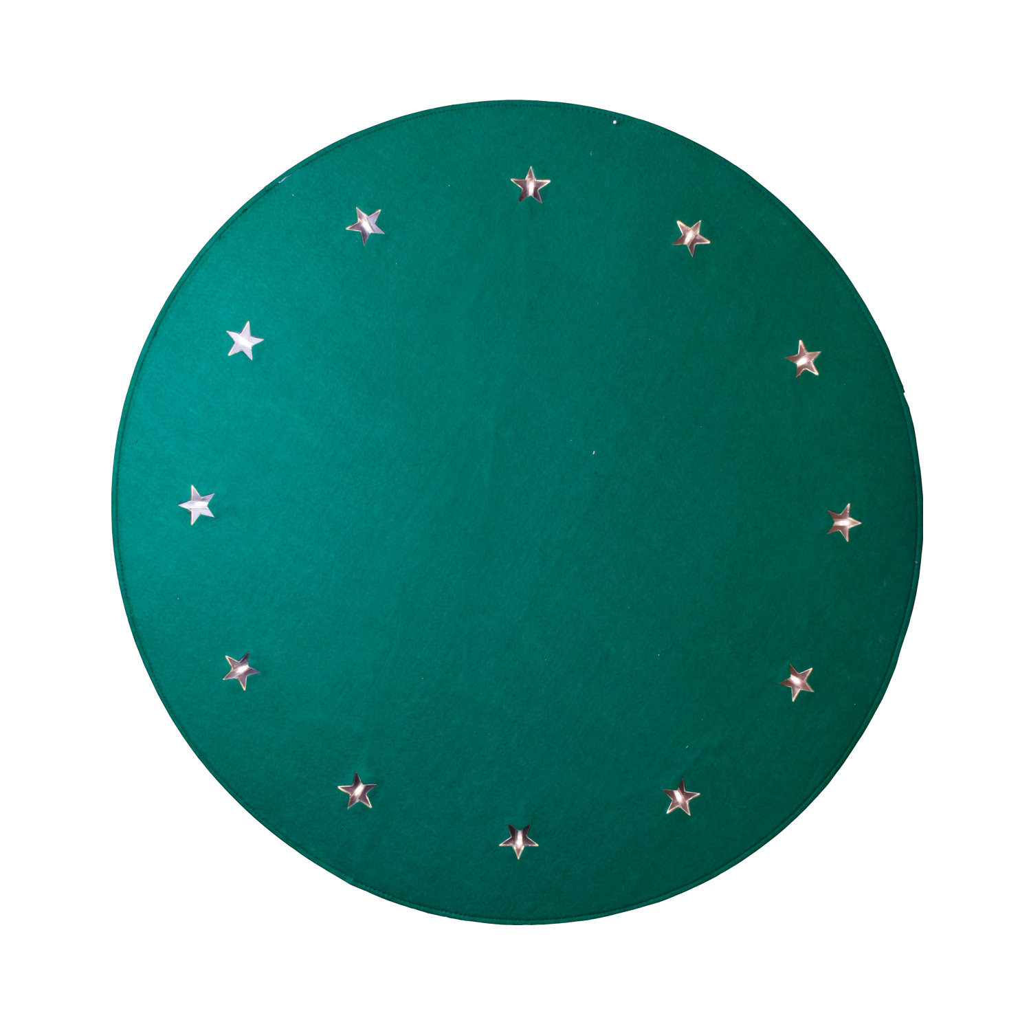 LED Weihnachtsbaumdecke aus Filz - 12 warmweiße LED - D: 100cm - Innen - Grün LED Weihnachtsbaumdecke aus Filz - 12 warmweiße LED - D: 100cm - Innen - Grün