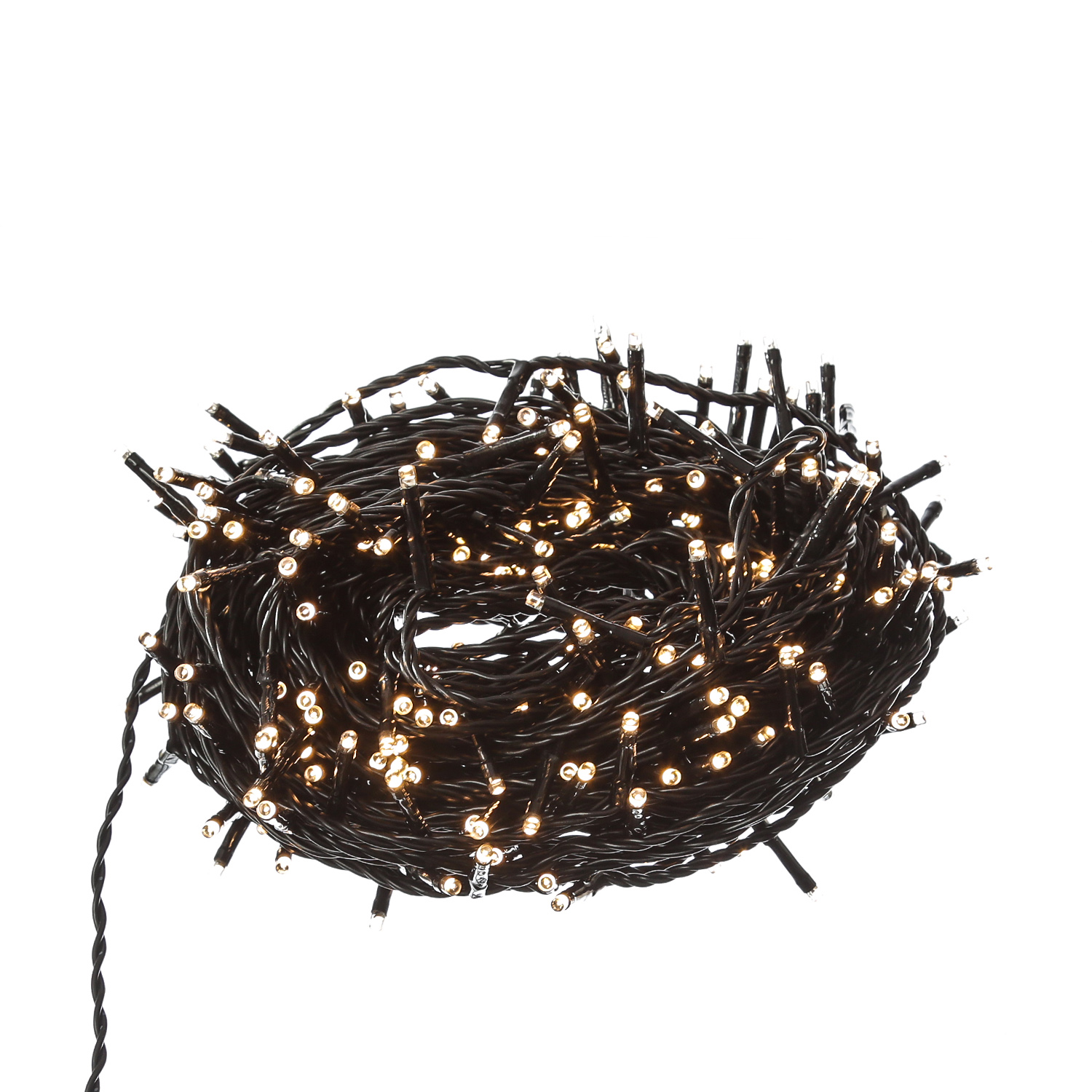 LED Solar Lichterkette Compact Twinkle - 750 warmweiße LED - 8 Funktionen - L: 16m - USB