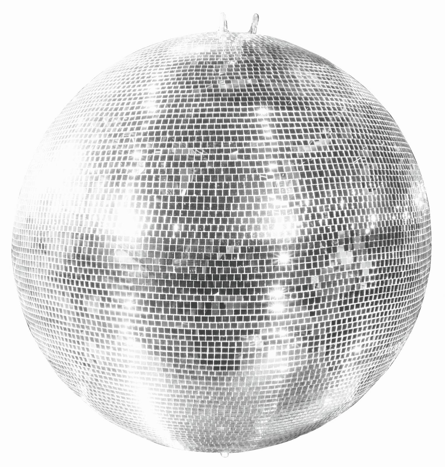 Spiegelkugel 75cm silber chrom- Diskokugel (Discokugel) Party Lichteffekt - Echtglas - mirrorball safety silver chrome color