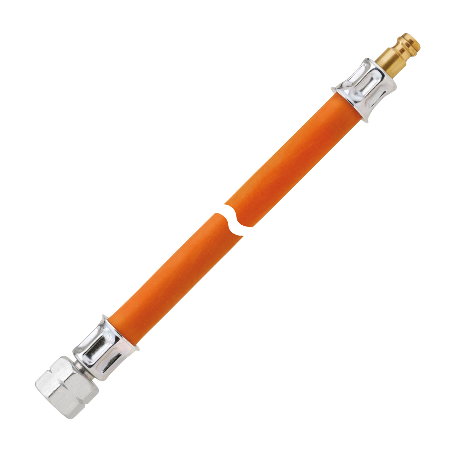 Gasschlauch Gummi 1/4 LH-ÜM auf Stecknippel - 80cm - bis -30°C Gasschlauch Gummi 1/4 LH-ÜM auf Stecknippel - 80cm - bis -30°C