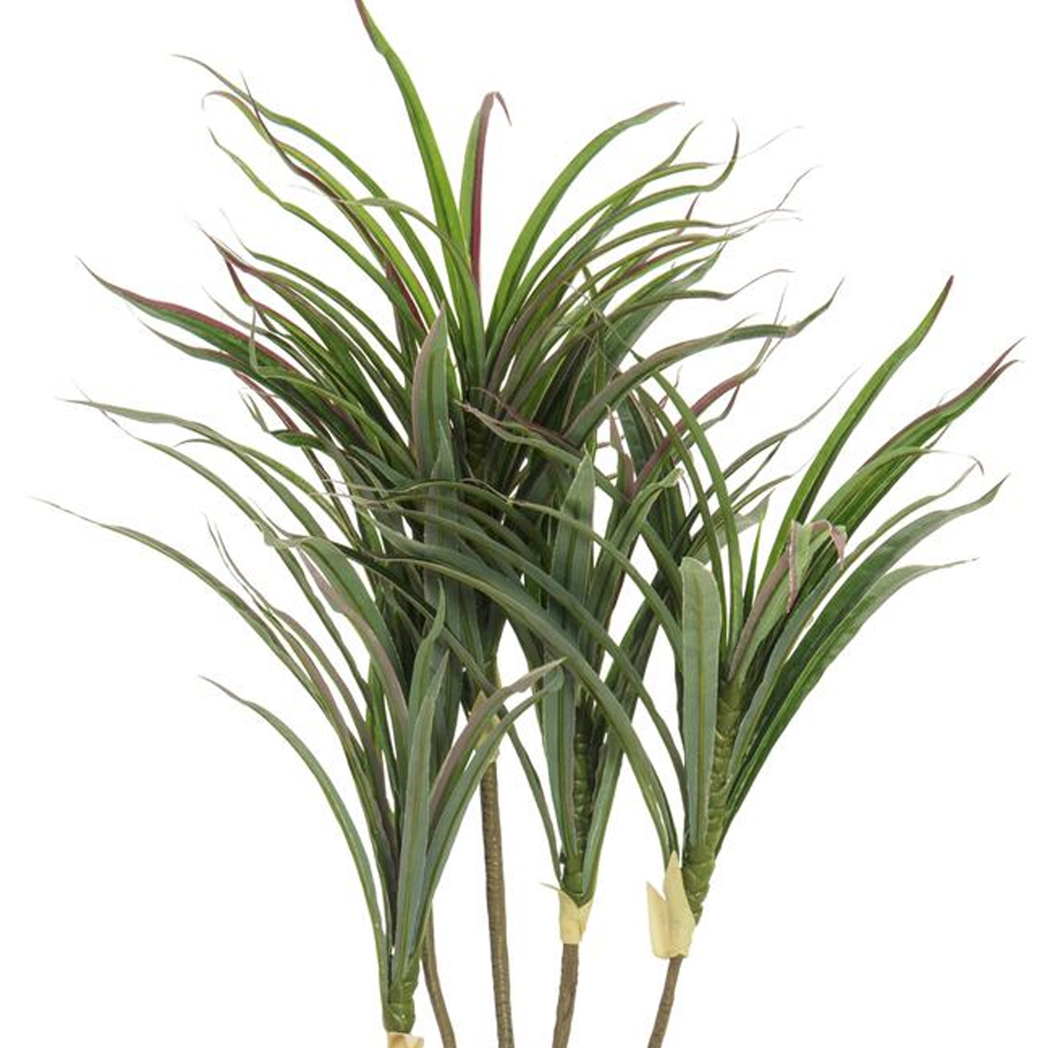 Dracena Kunstpflanze kleiner künstlicher Drachenbaum grün-rot 90cm