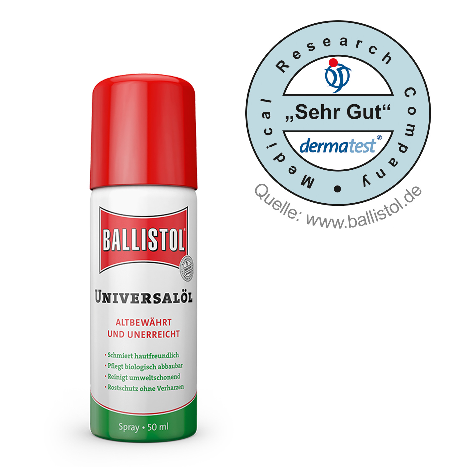 BALLISTOL Universalöl - 50ml Spaydose - altbewährt und unerreicht - ON-THE-GO- Spay