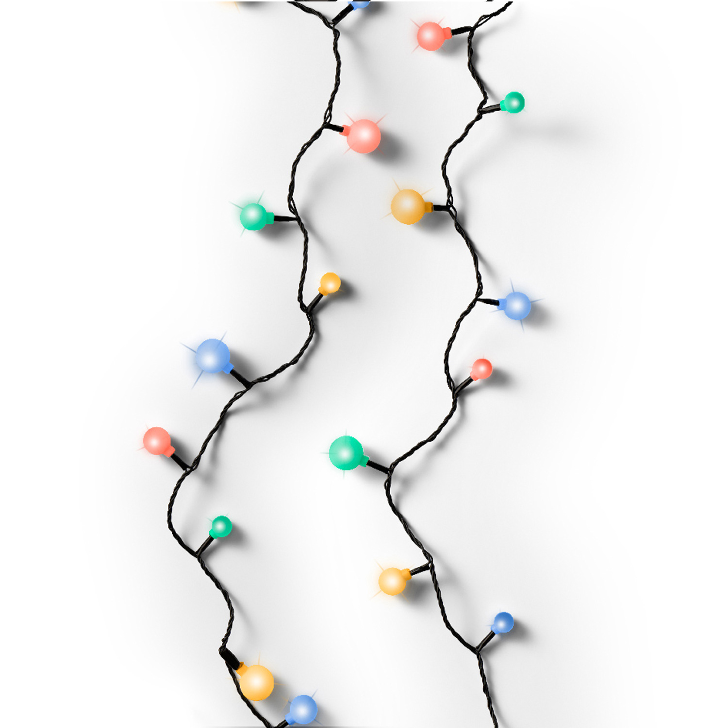 LED Lichterkette BERRY - 240 bunte Kugeln - 3 unterschiedliche Größen - L: 18m - für Außen LED Lichterkette BERRY - 240 bunte Kugeln - 3 unterschiedliche Größen - L: 18m - für Außen