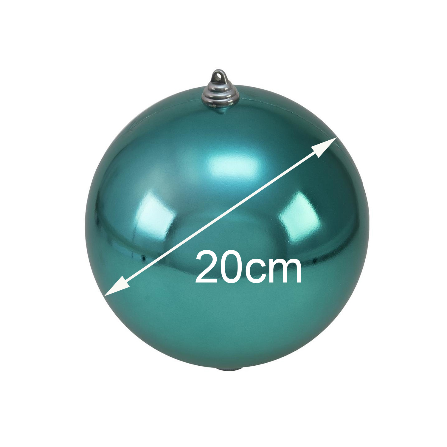 XL Dekokugel - Baumkugel - türkis glänzend - Innen&Außen - robustes Polyethylen XL Dekokugel - Baumkugel - türkis glänzend - Innen&Außen - robustes Polyethylen