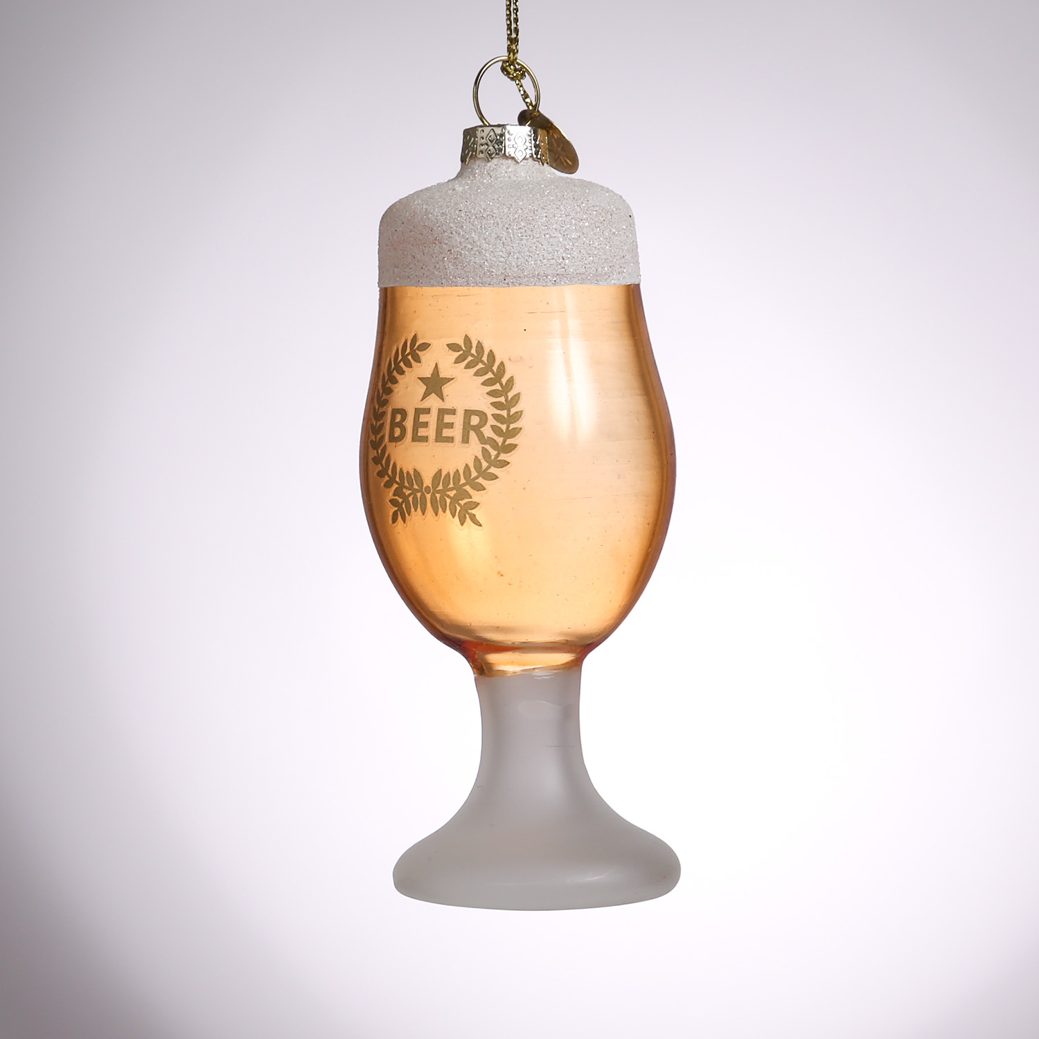 Christbaumschmuck BEER - Glas - Flasche und Trinkglas - inkl. Aufhänger - 2er Set