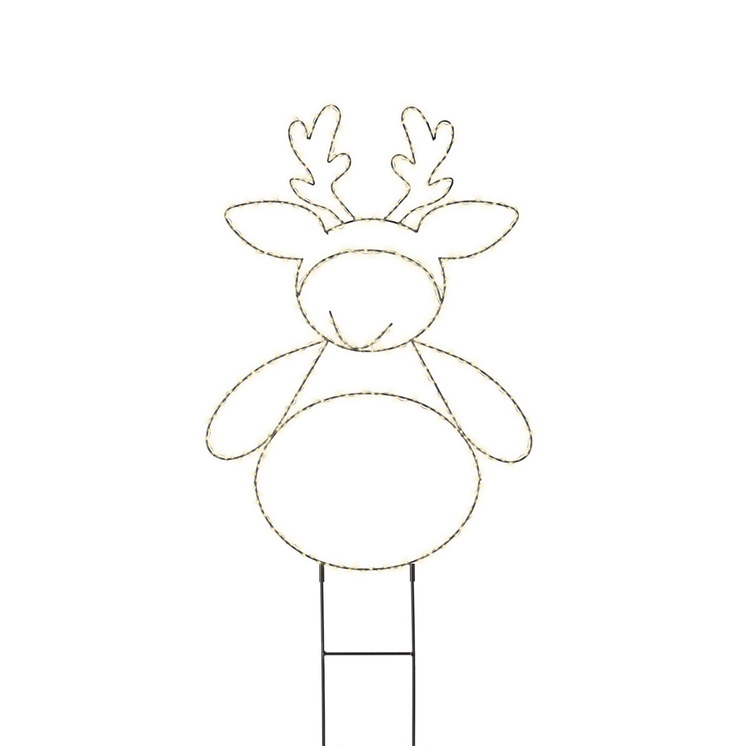 LED Gartenstecker RENTIER - 450 warmweiße LED - H: 77cm - Trafo - für Außen - schwarz LED Gartenstecker RENTIER - 450 warmweiße LED - H: 77cm - Trafo - für Außen - schwarz