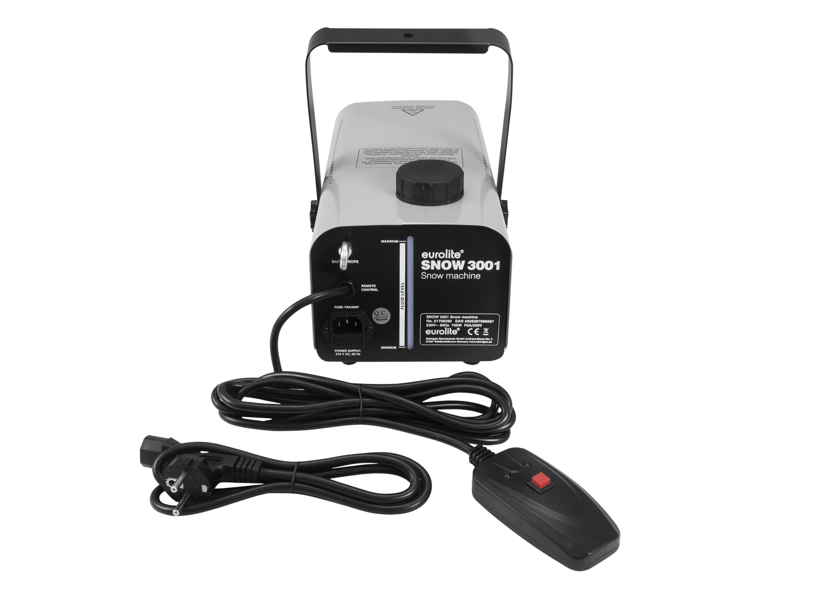 Schneemaschine Snow 3001 - 700W - mit Fernbedienung - Für Kunstschnee