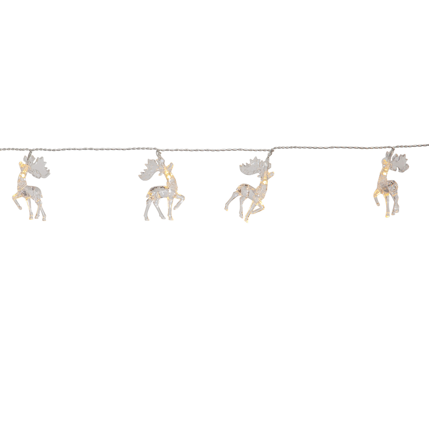 LED Lichterkette IZY Rentier - 10 warmweiße LED - L: 1,35m - Timer - Batterie - Innen LED Lichterkette IZY Rentier - 10 warmweiße LED - L: 1,35m - Timer - Batterie - Innen