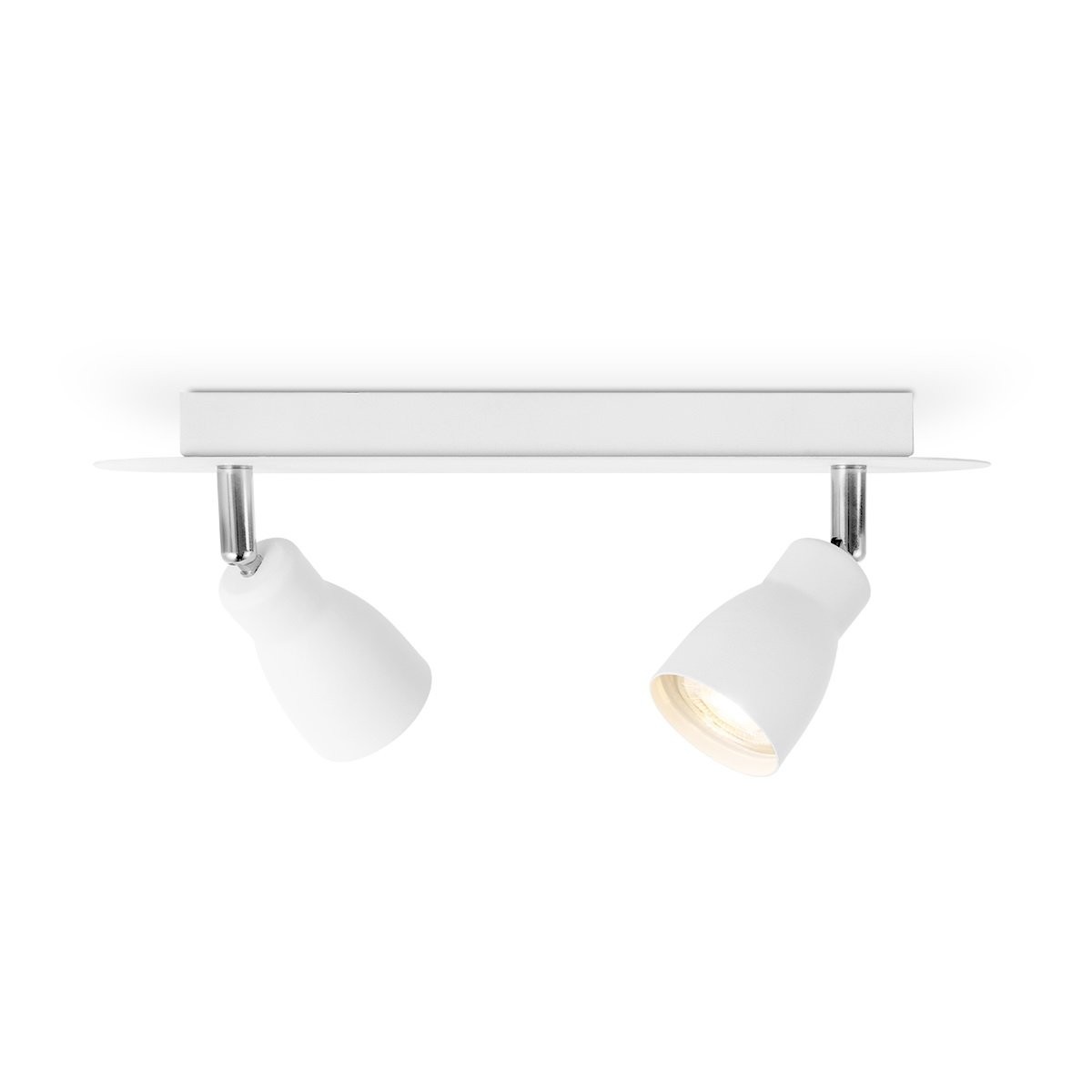 Deckenspot / Deckenbalken ALBA weiß - 2fach - inkl. GU10 LED Leuchtmittel