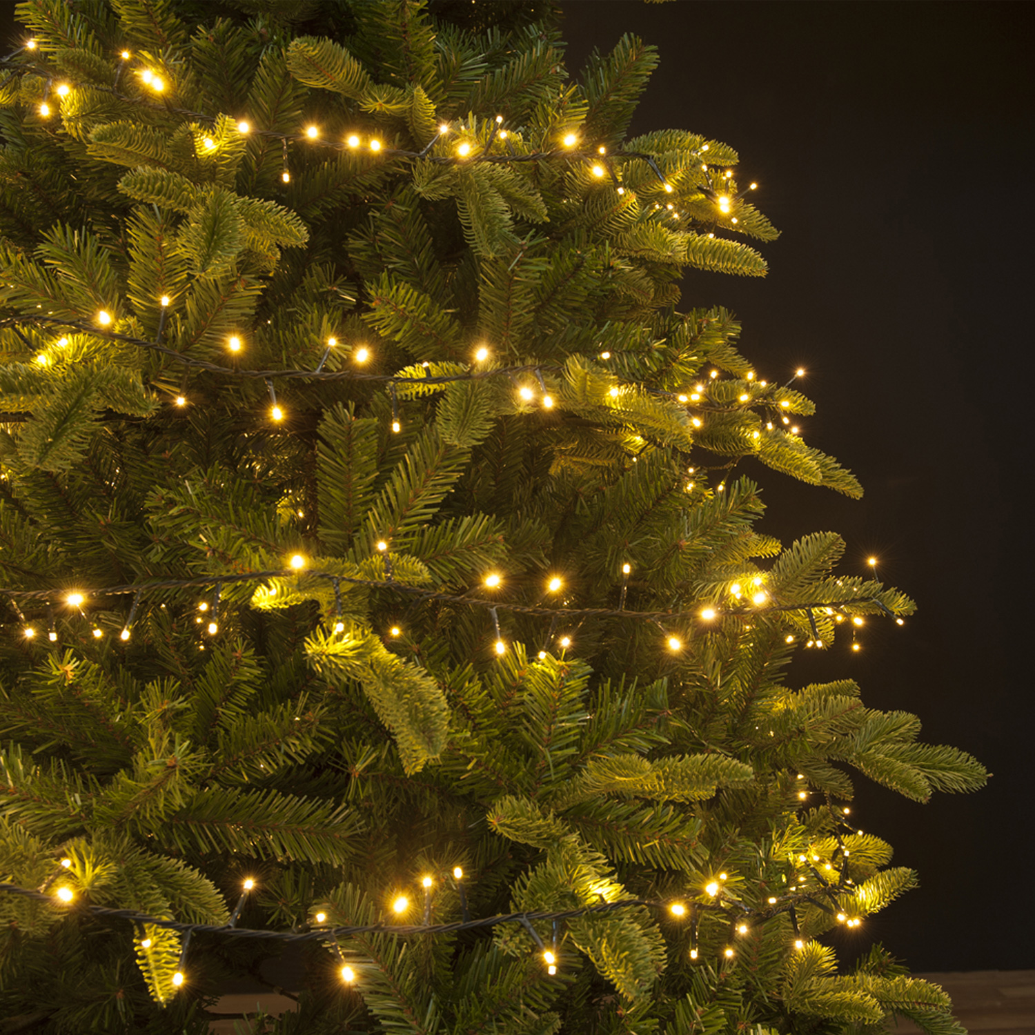 LED Baummantel Lichterkette 1-2 GLOW - 8 Stränge - 880 bernstein LED - 2,4m - Timer - Außen - grün LED Baummantel Lichterkette 1-2 GLOW - 8 Stränge - 880 bernstein LED - 2,4m - Timer - Außen - grün