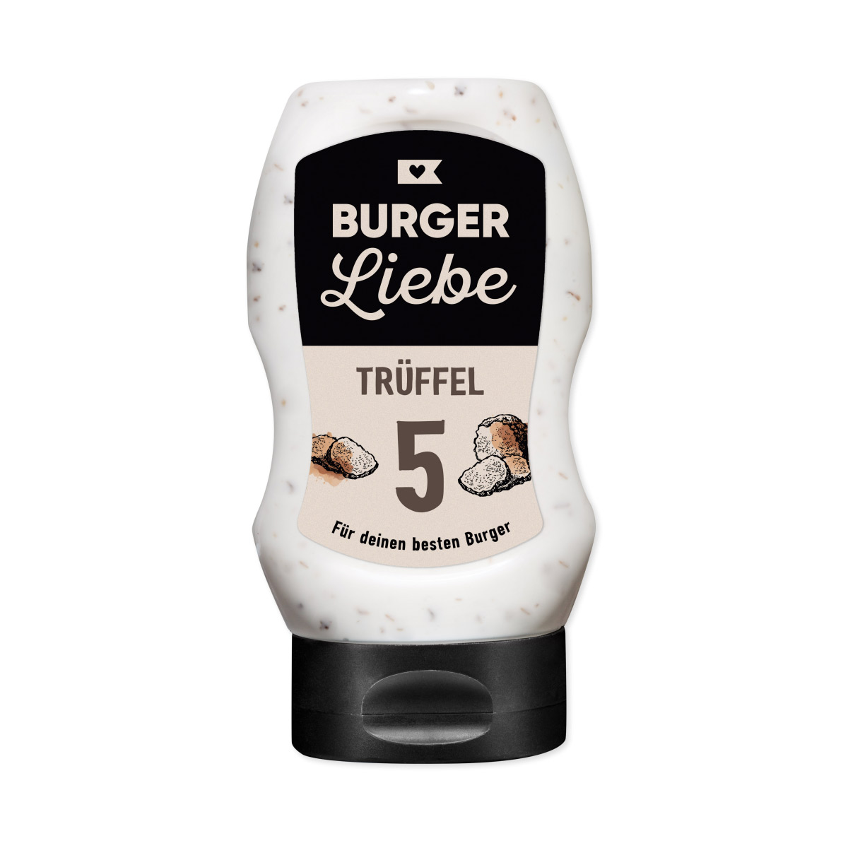 BURGER LIEBE Burgersoße - Trüffel Mayo - 300ml - vegan - ohne Konservierungsstoffe BURGER LIEBE Burgersoße - Trüffel Mayo - 300ml - vegan - ohne Konservierungsstoffe