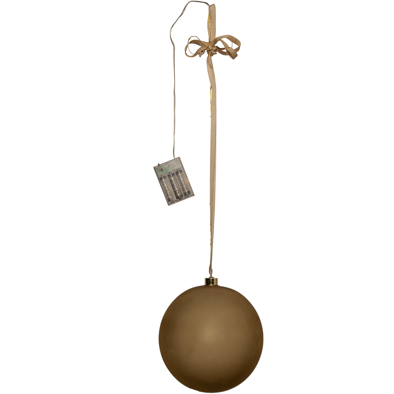 LED Christbaumkugel - Weihnachtskugel - Glas - 20 warmweiße LED - D: 20cm - Timer - Batterie - gold LED Christbaumkugel - Weihnachtskugel - Glas - 20 warmweiße LED - D: 20cm - Timer - Batterie - gold