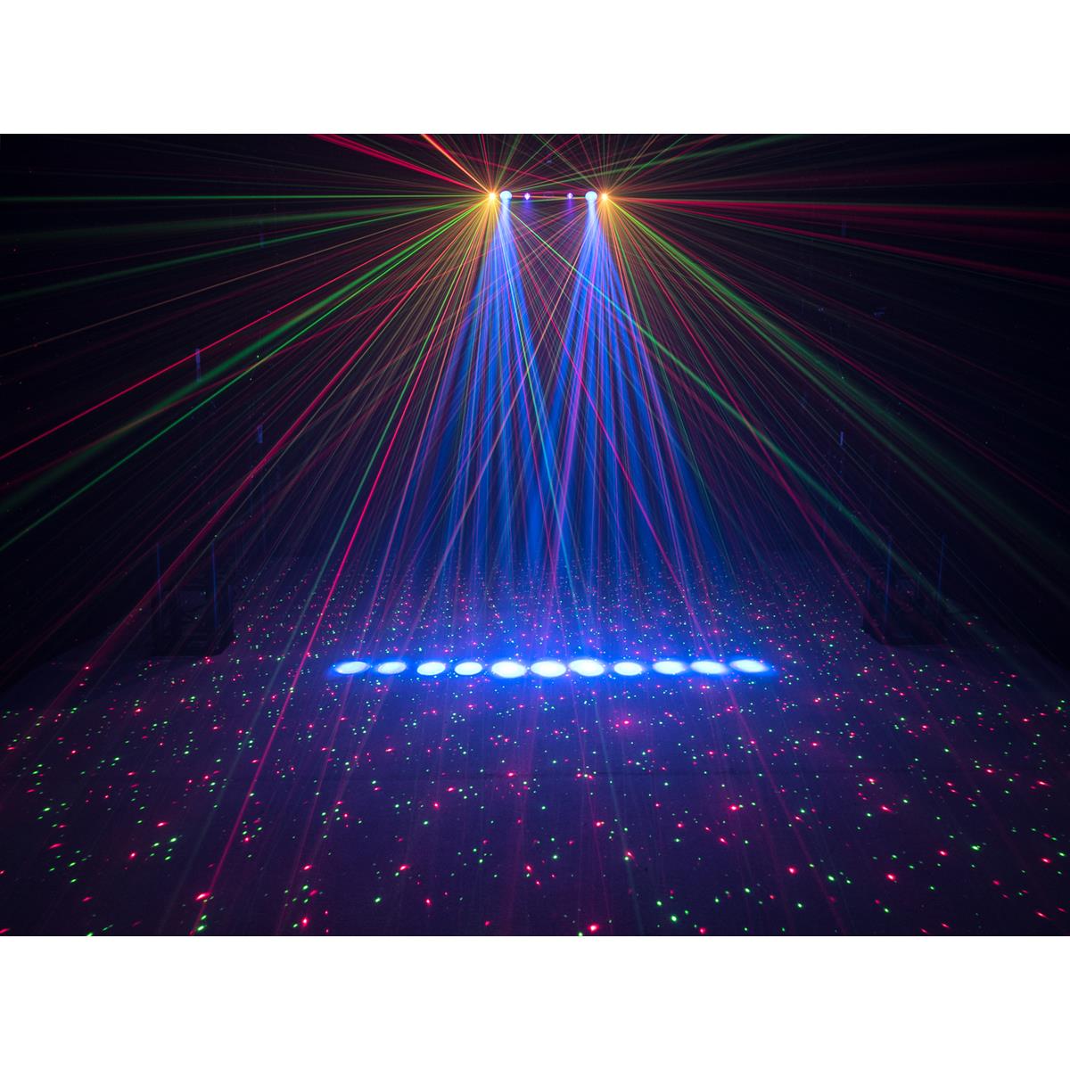 LED Multi FX Laser Bar - Die komplette Lichtshow für Deine Party LED Multi FX Laser Bar - Die komplette Lichtshow für Deine Party