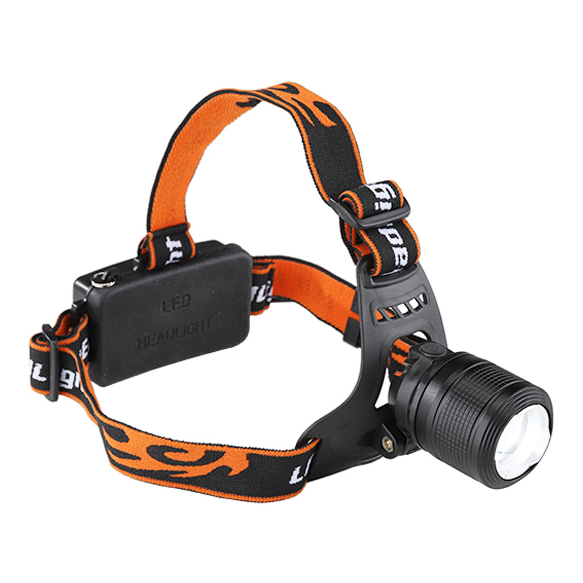 LED Kopflampe - kaltweiße LED - 250lm - 4,5 x 6-7,5cm - Akku