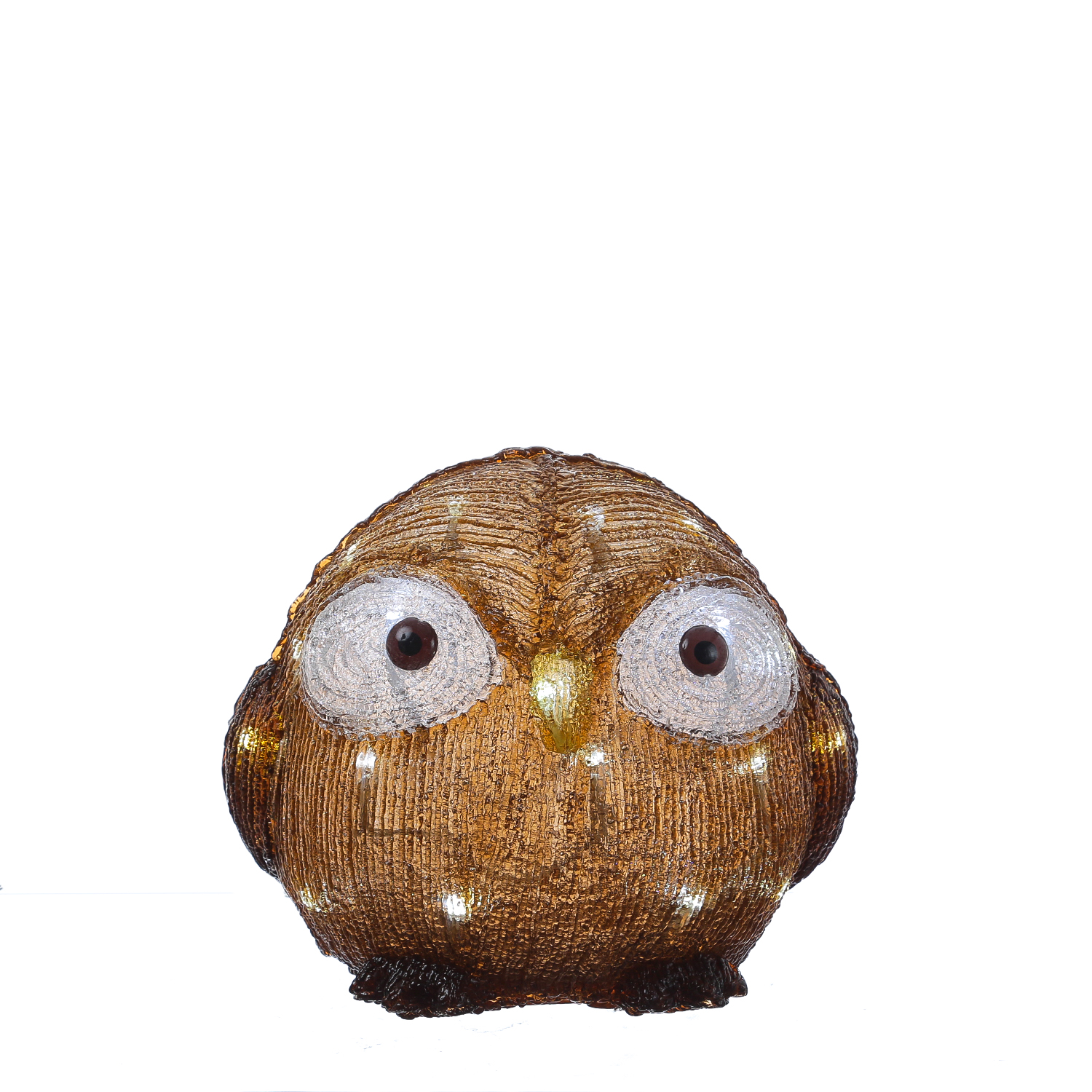 LED Eule mit offenen Augen - Acryl Tierfigur - 30 kaltweiße LED - H: 21cm - Timer - Batteriebetrieb LED Eule mit offenen Augen - Acryl Tierfigur - 30 kaltweiße LED - H: 21cm - Timer - Batteriebetrieb