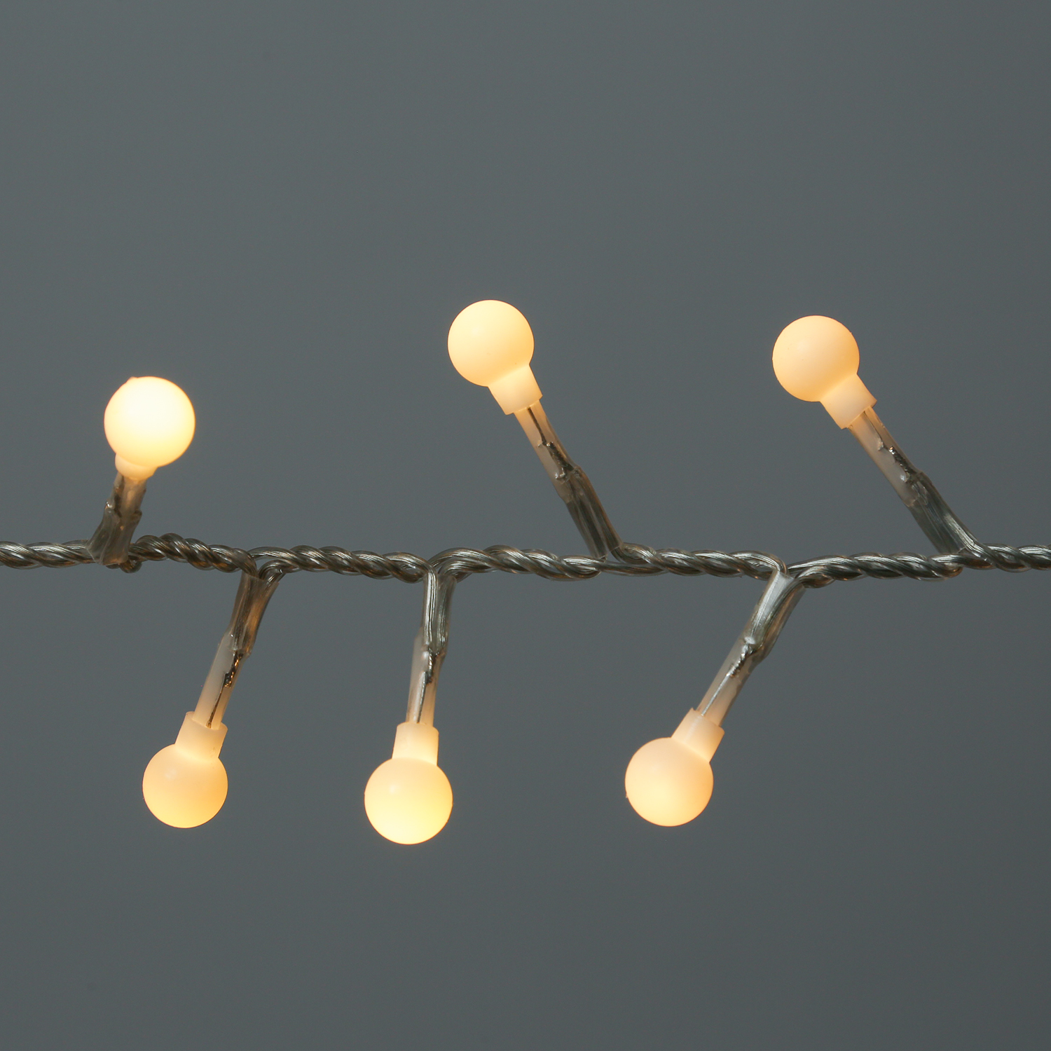 LED Lichterkette BERRY TWINKLE - 500 weiße Mini Kugeln - 8 Funktionen - Timer - L: 11m