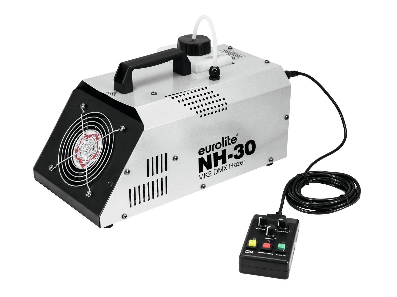 NH-30 MKII Dunstnebelmaschine - (720W) mit Timer, Funkfernsteuerung &amp; DMX