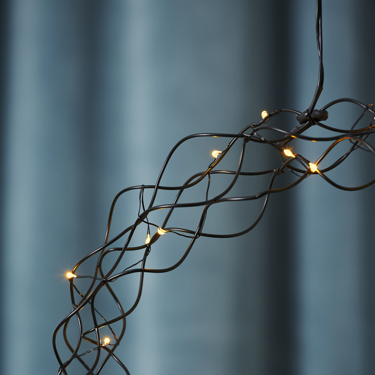 LED-Kranz "Curly" - 30 warmweiße LED - D: 30cm - Material: Metall - schwarz LED-Kranz "Curly" - 30 warmweiße LED - D: 30cm - Material: Metall - schwarz