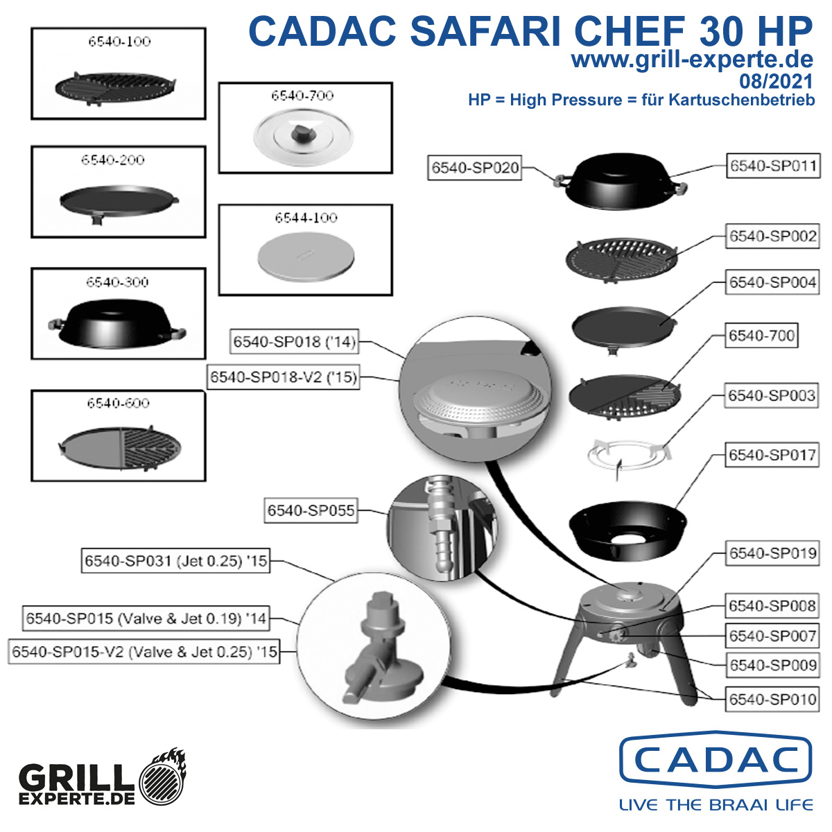 CADAC Ersatzteil - SAFARI CHEF 2 - Gummistopfen für Brennereinheit - 6540-SP019 CADAC Ersatzteil - SAFARI CHEF 2 - Gummistopfen für Brennereinheit - 6540-SP019