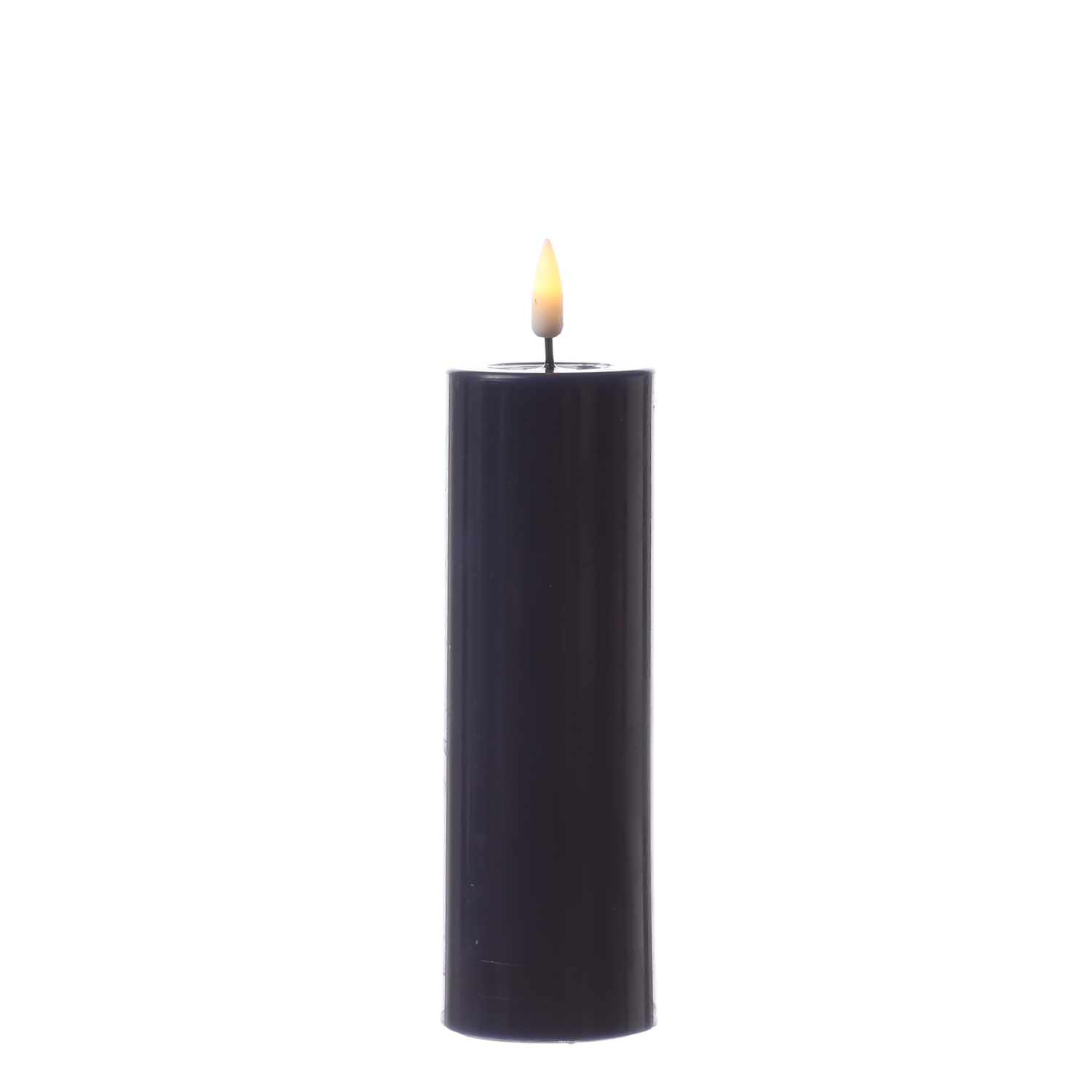 LED Stumpenkerze MIA - Echtwachs - realistische 3D Flamme - H: 15cm - D: 5cm - königsblau LED Stumpenkerze MIA - Echtwachs - realistische 3D Flamme - H: 15cm - D: 5cm - königsblau