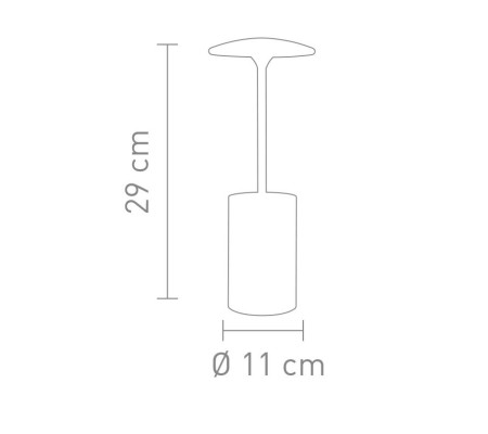 Tischleuchte LED POTT weiß - mit Stifteköcher - Ideal für Büro - 7W, 3000K, 455lm - 29cm