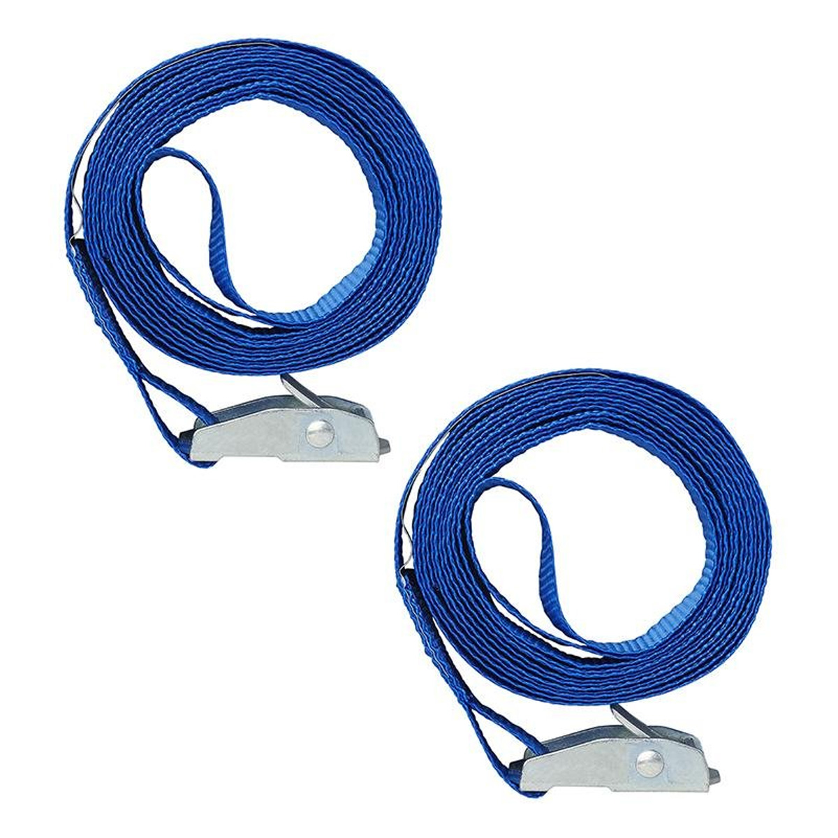 2 Stück Spanngurte blau mit Schnellverschluss 2x2,5 Meter - TÜV/GS geprüft - 200kg max