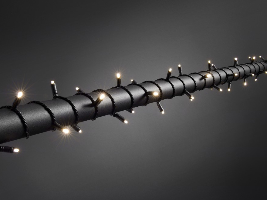 LED Microlichterkette - LED Expert - 3,9m - 40x Warmweiß - Schwarzes Softkabel - Outdoor - Wasserfest
