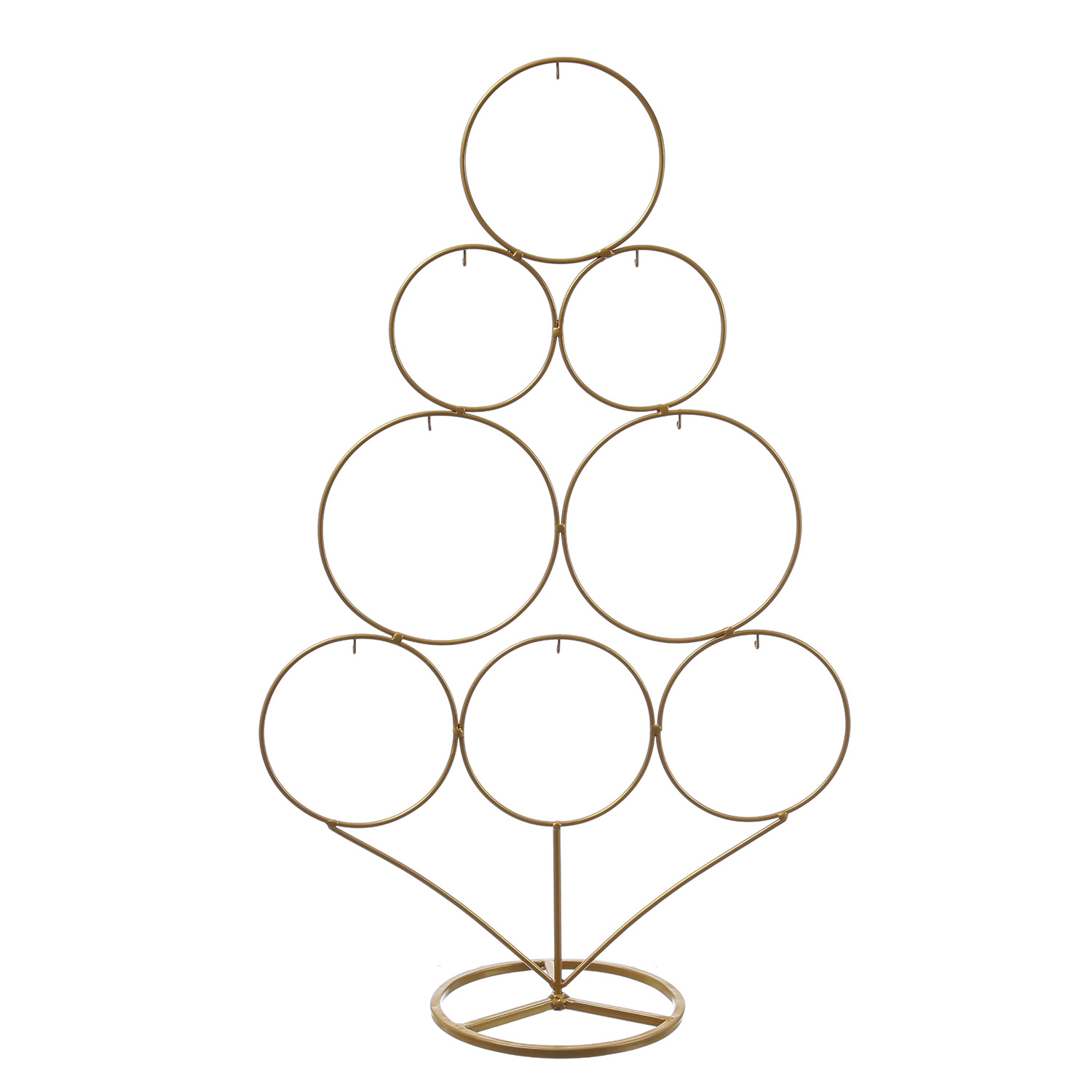 Dekobaum Aufsteller für Christbaumkugeln/Weihnachtsbaumschmuck - Metall - H: 58cm - gold
