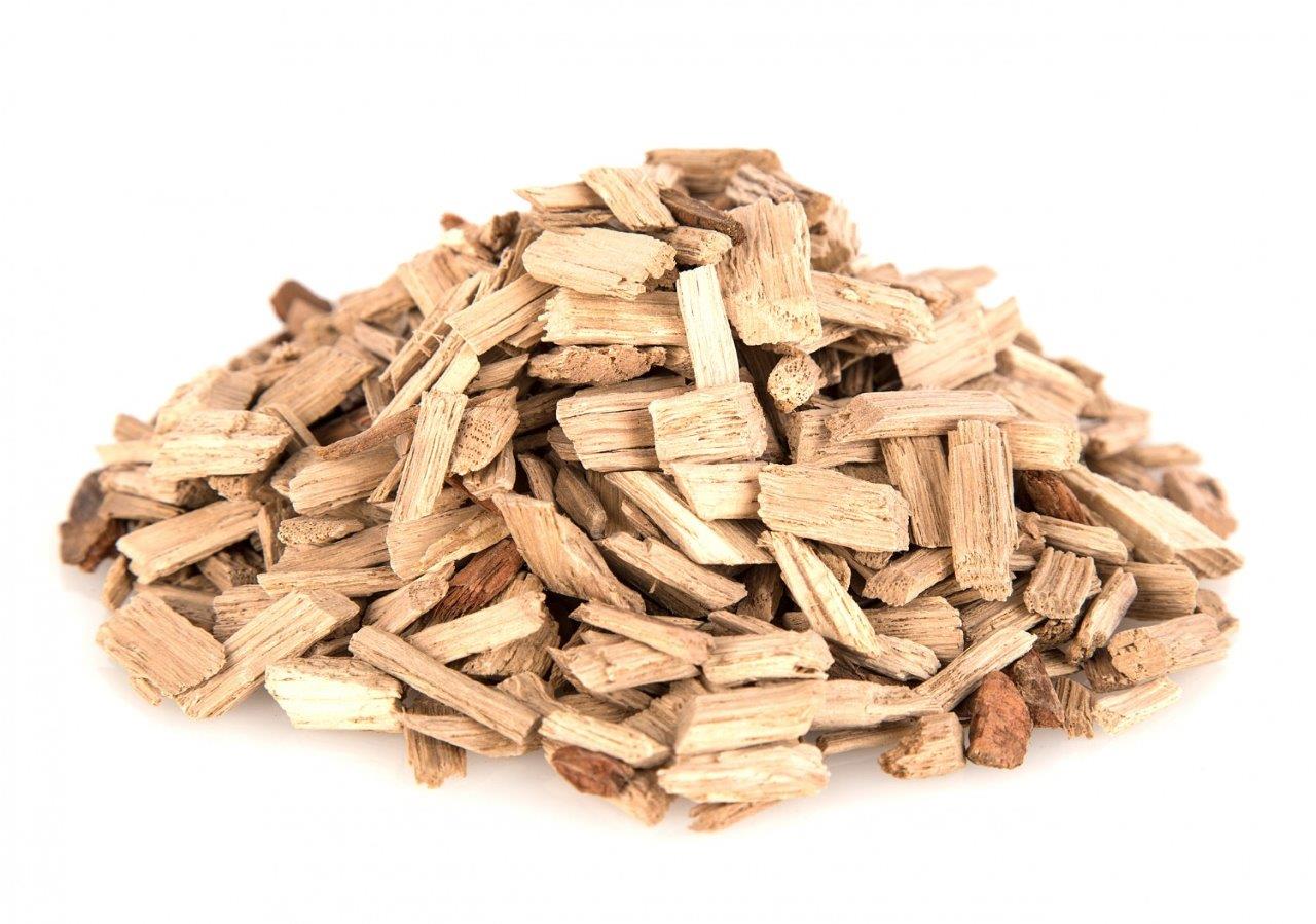 Axtschlag Eiche mit Rotwein veredelte Räucherchips 1 Kg