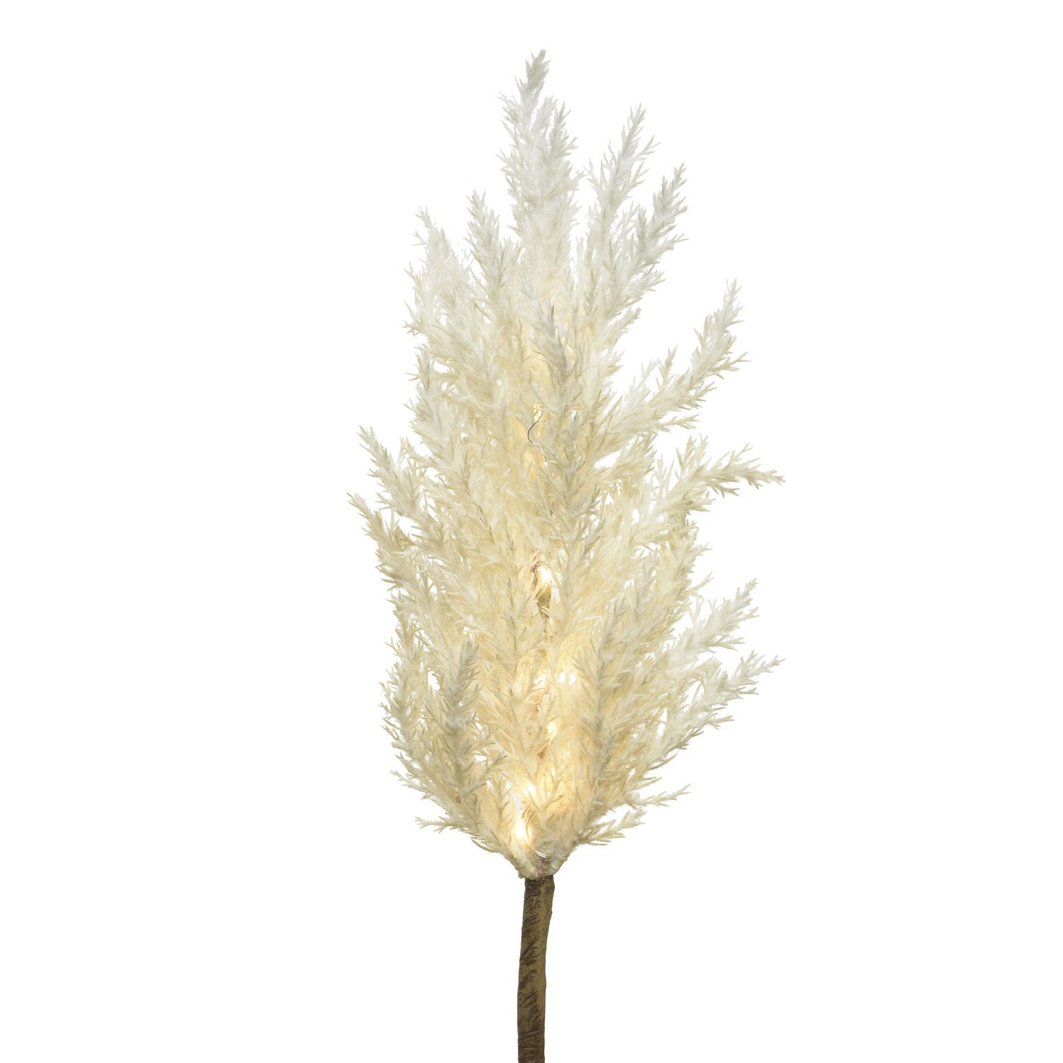 LED Zweig PAMPASGRAS - 12 warmweiße LED - H: 70cm - Batteriebetrieb - Timer- für Innen - weiß LED Zweig PAMPASGRAS - 12 warmweiße LED - H: 70cm - Batteriebetrieb - Timer- für Innen - weiß