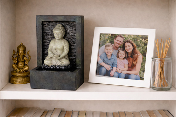 Tischbrunnen Zimmerbrunnen Buddha H235cm - Kreislaufpumpe