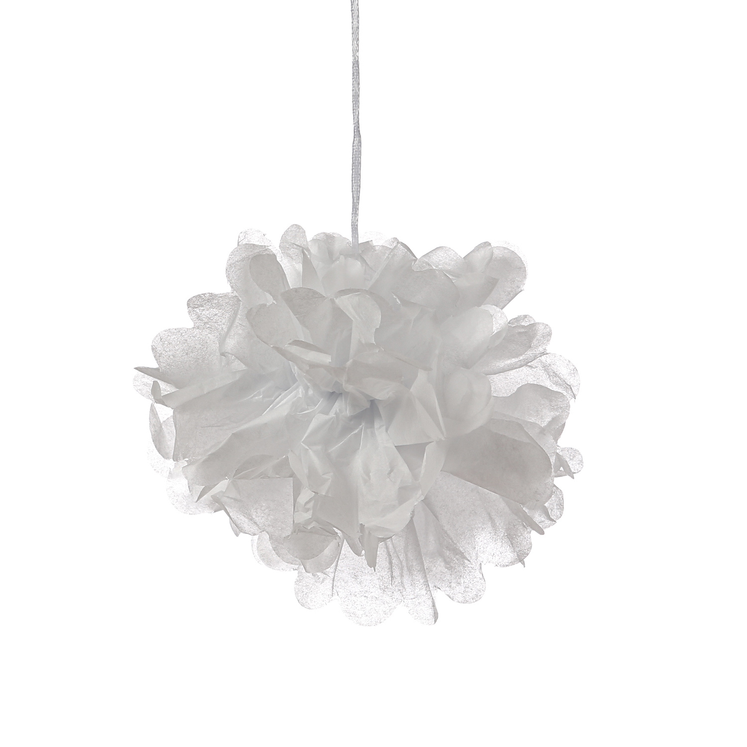 4x Partyset Papierdekoration 12 Teilig - rot/weiß Lampion, Pompon, Herzen